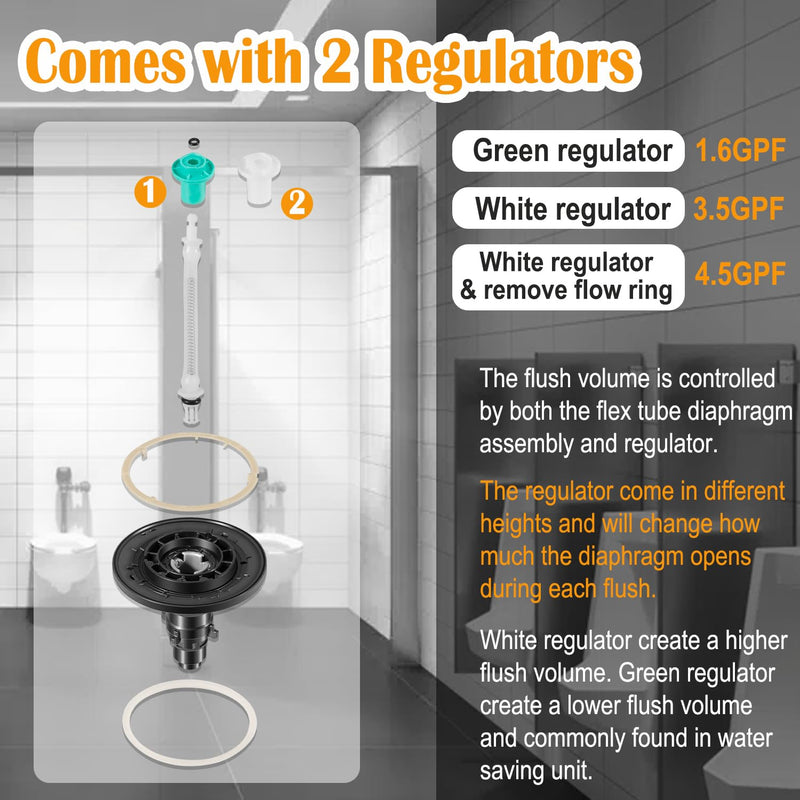EBV-1020-A Dual Filter Urinal & Water Closet Electronic Diaphragm Assembly