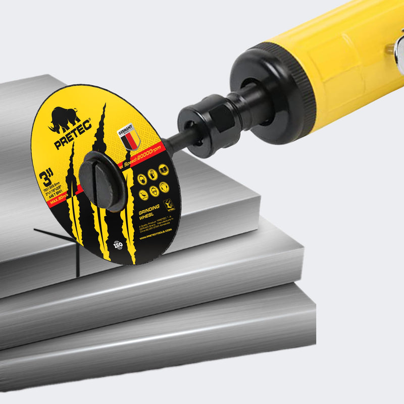 Die Grinder Cut-Off Wheel, 27 Pcs 3Inch Cut Off Wheels with 1/4 in Mounting Mandrel Kit for Die Grinder, 3/8" Arbor Hole Cutting Wheel for Metal & Stainless Steel Rotary Tool Drill Attachment 30