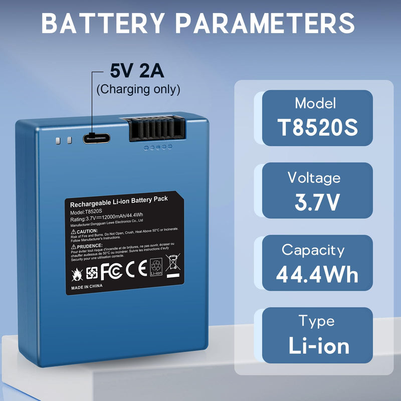 Fancy Buying 12000mAh Rechargeable Battery for eufy Security S220 S230 S231 S330 E330 3-in-1 Video Smart Door Lock E31 and Smart Drop, T8520 T8520S T8520J11 T8531 E8531JY1 T8520T11