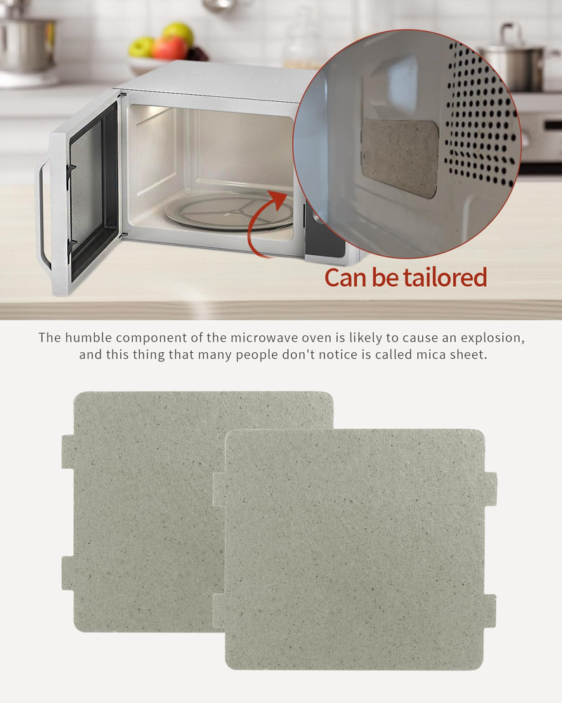 2 PCS Waveguide Cover, Universal Mica Sheet for Microwave Oven, Cut to Size, 108mmX99mm 108mmX99mm-2PCS