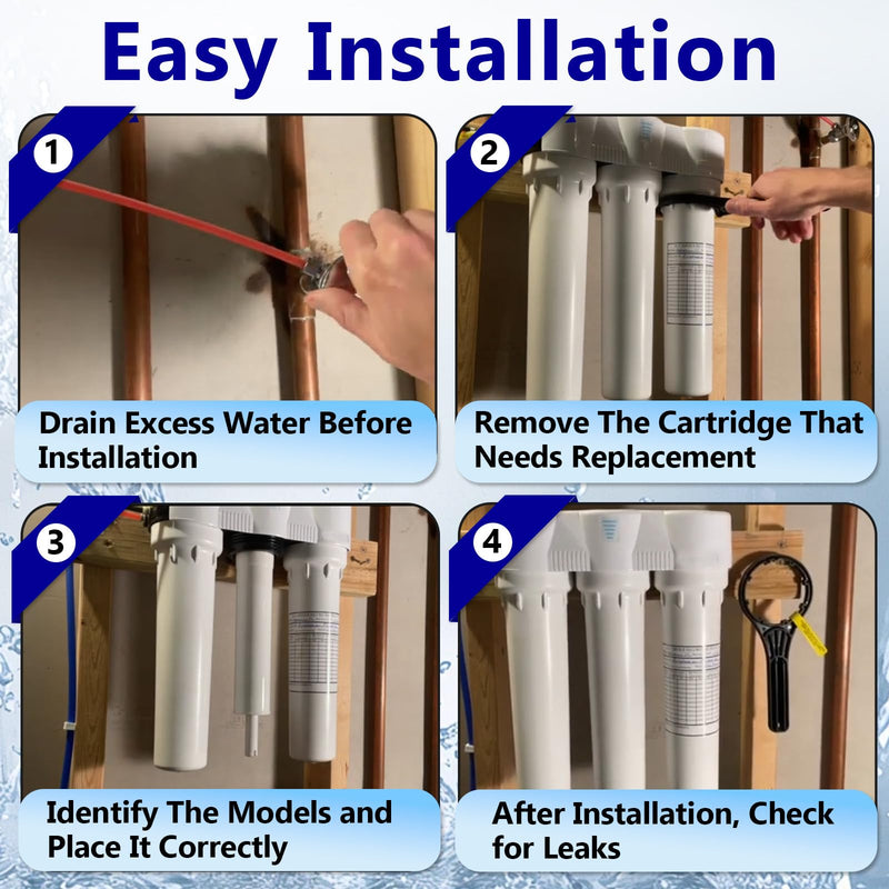 335 RO System Replacement Water Filter Kit Compatible with Microline | Replacement Filter Set with Membrane, Including S1229RS RO Membrane, S7025 Inline GAC Post Filter, S7028 Sediment Pre-Filter