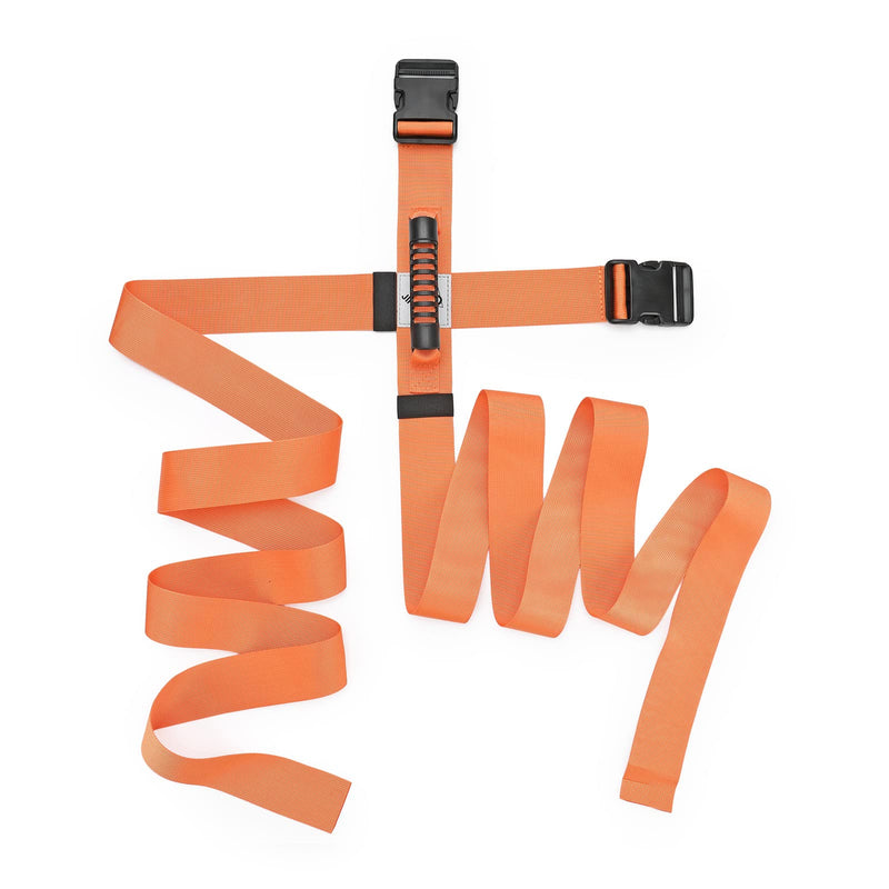 Box Carrying Strap with Handle Adjustable Belt Cross Style Carry Straps for Safely Moving and Lifting Heavy Boxes, Groceries, Luggage (Orange) Orange
