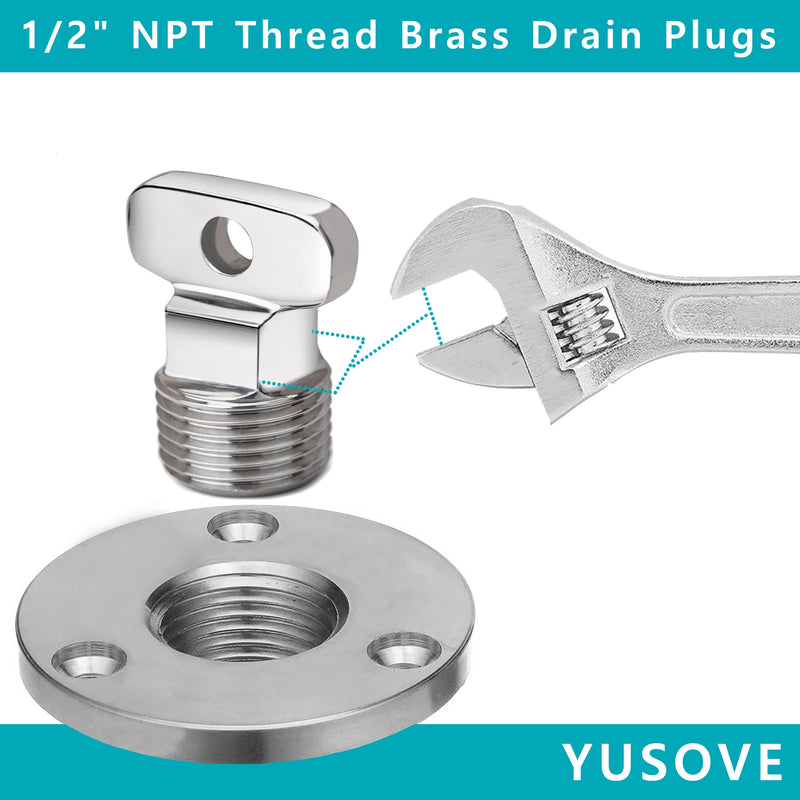 Marine Drain Plug Kit 316 Stainless Steel Boat Drain Plug Fits 1 inch Hole,with Screw,Boat Transoms Garboard Drain & Plug