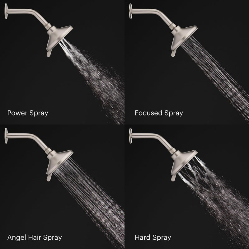 Brondell Nebia Yuba Fixed Shower Head, 5- Setting, Precision Nozzle, Chrome
