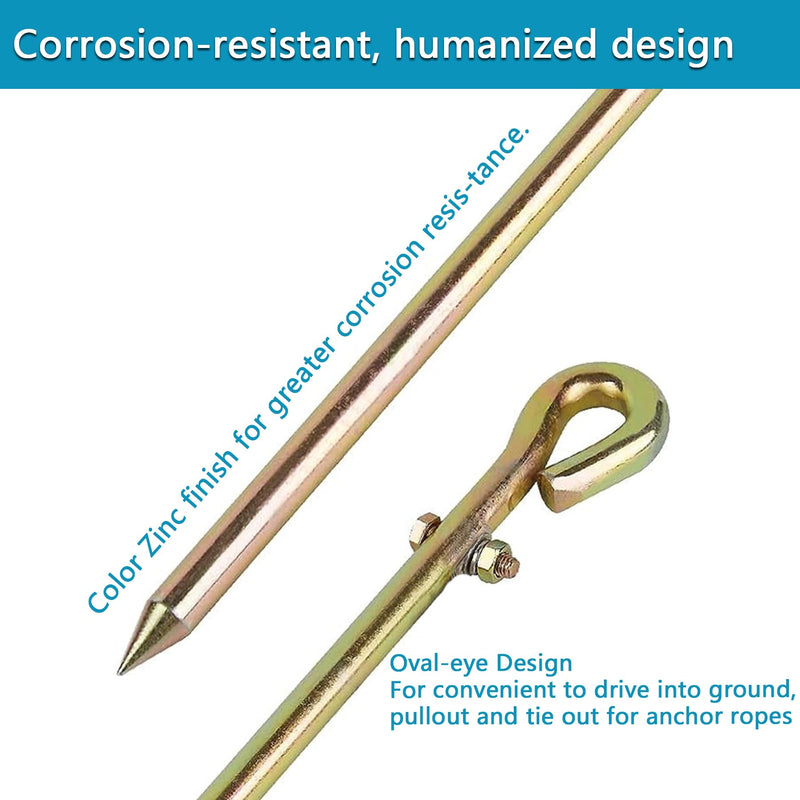 Minidodoca- Portable Ground Rod - Grounding Pin with Ground Wire Lug | Great for Electric Fences,Fenerator,Antennas,Satellite Dishes,Ground Post Pin,Tie out Stake (Portable) 1pc-Ground Rod