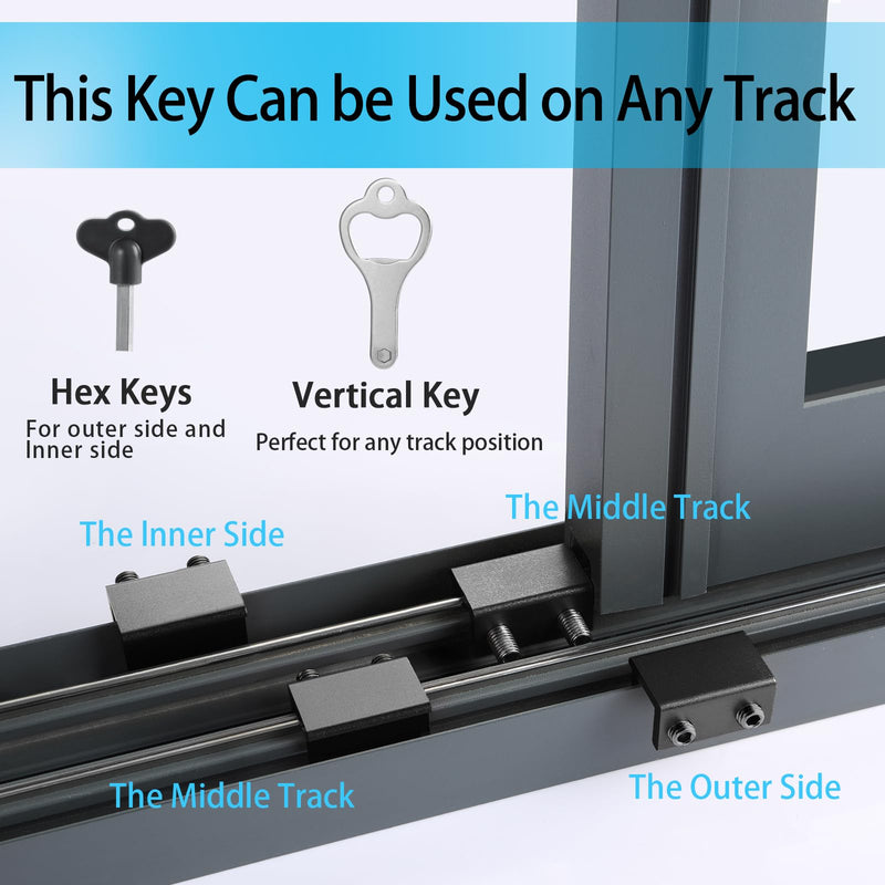 Window Locks (4 Sets), Window Locks for Up and Down Windows, Sliding Window Locks, Window Locks for Horizontal Sliding Windows, Child Proof Window Locks Security, Adjustable Window Stoppers (Black) Black 4 Sets - NewNest Australia