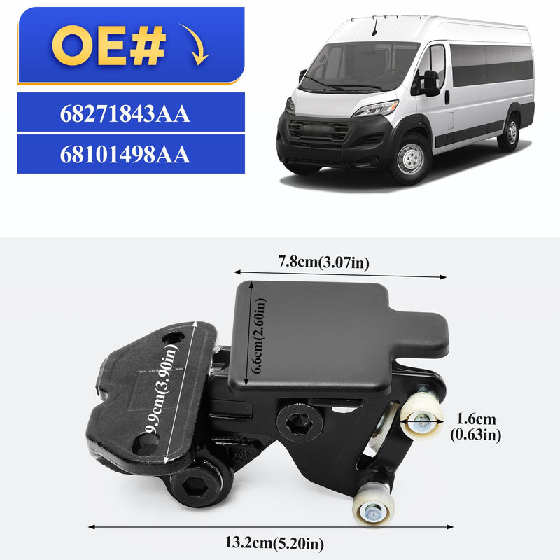 68271843AA Right Middle Sliding Door Hinge Roller for 2014-2023 RAM Promaster 1500/2500/3500 68101498AA