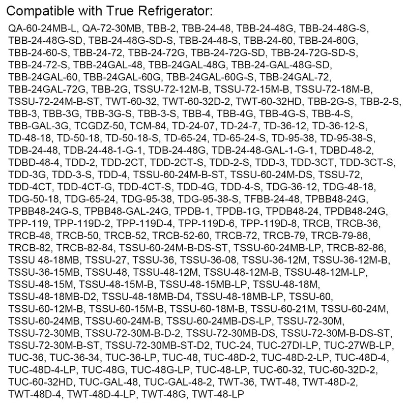 800366 Temperature Controler Kit Compatible with True Refrigerator, Refrigerator Thermostat with 76in Coil Sensing, Replaces 077B6806 077B7172 988282