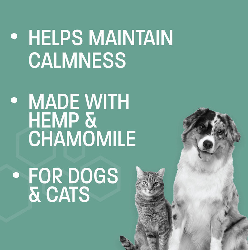Hemp Calming Chews for Dogs Anxiety - Hemp Dog Treats for Calming - Soft Chews for Stress, Anxiety, Thunderstorms, & Hyperactivity - Dog Calming Chews - Anxiety Relief Treats - 60 ct