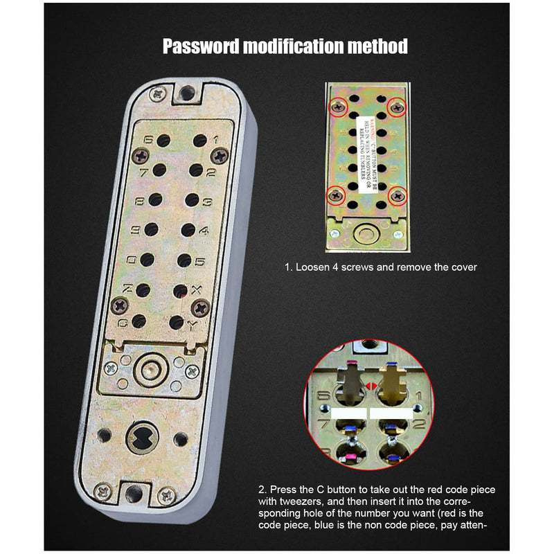 Mechanical Password Lock - Keyless Entry Digital Pass Code Security Lock for Office & Home
