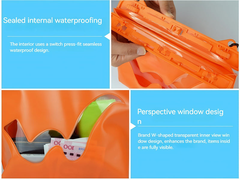 Waterproof Dry Bag - Compact PVC Storage for Boating, Water Sports & Outdoor Activities (7.87x7.48x3.74in)‌