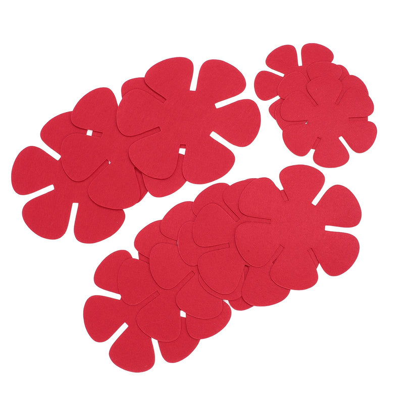 Pot Pan Protectors, Set of 12 and 3 Different Sizes, Larger & Thicker Felt Pan Protector Pads, Pot Divider Pads for Stacking and Protecting Your Cookware, Also Suitable for (Red) Red
