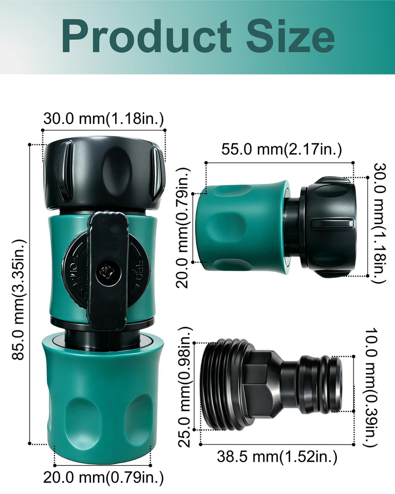 Boat Quick Connect Flush Kit Accessory Compatible with Sea-Doo, Kawasaki, Yamaha 4-Stroke Outboards, Universal Outboard hose quick connect flush adapter with Easy to use & no leak & With check valve