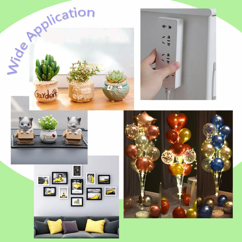1080 Pcs (0.39") Sticky Tack Double Sided Adhesive Dots Round Putty Clear Stickers No Trace Sticky Putty Removable Waterproof Small Stickers for Festival Decoration 10mm Sticky Dot 0.39'' 1080
