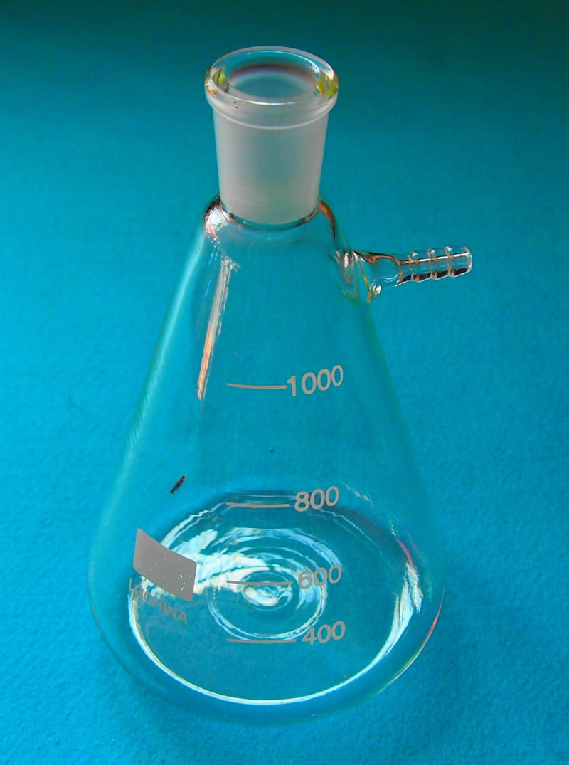 1000ml,24/40,Glass Filter Suction Flask,1L Lab Filtration Bottle