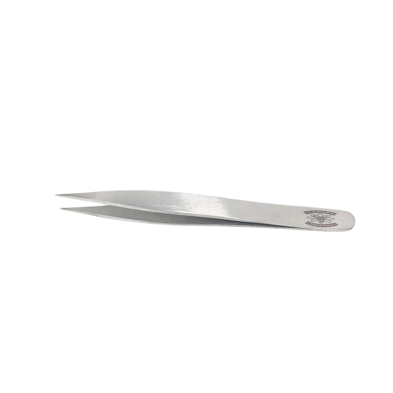 Stainless Steel General Purpose Forceps with Straight Strong Tips (4.5 in. (115mm), Smooth Tips and Handle) 4.5 in. (115mm)