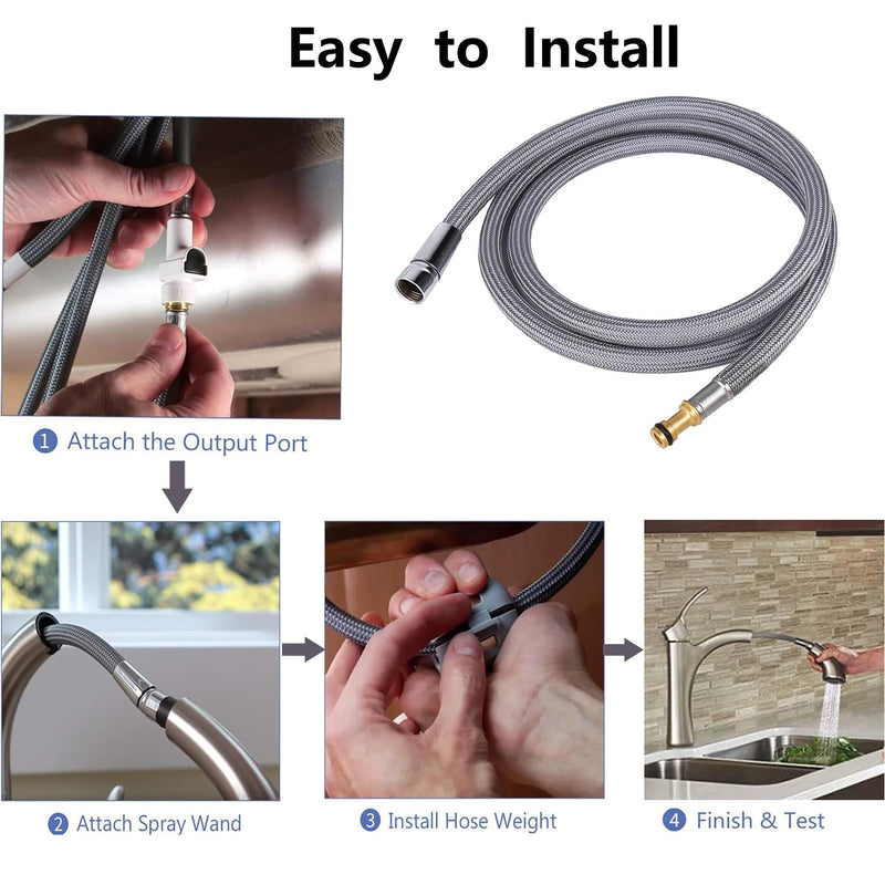 159560 Replacement Hose Kit Compatible With Moen Kitchen Faucet Hose Replacement, Pull Out Faucet Hose 159560 Pull Out Hose