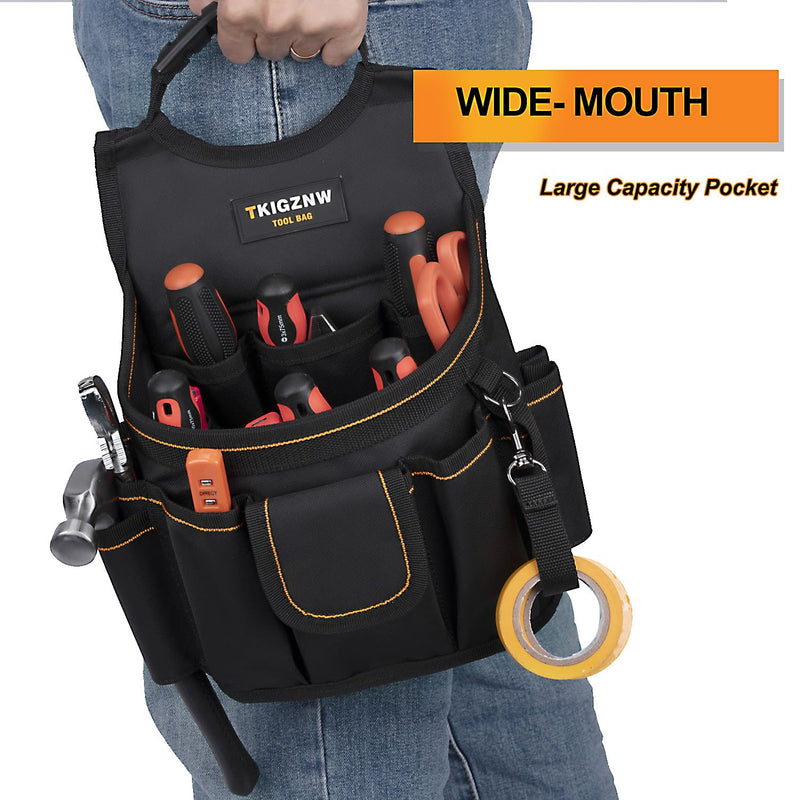 Tool Belt Pouch,18-Pockets Tool Belts for Men, Detachable & Adjustable for Electrician, Carpenter, Construction, Utility Work Apron, Tear Resistant 900D