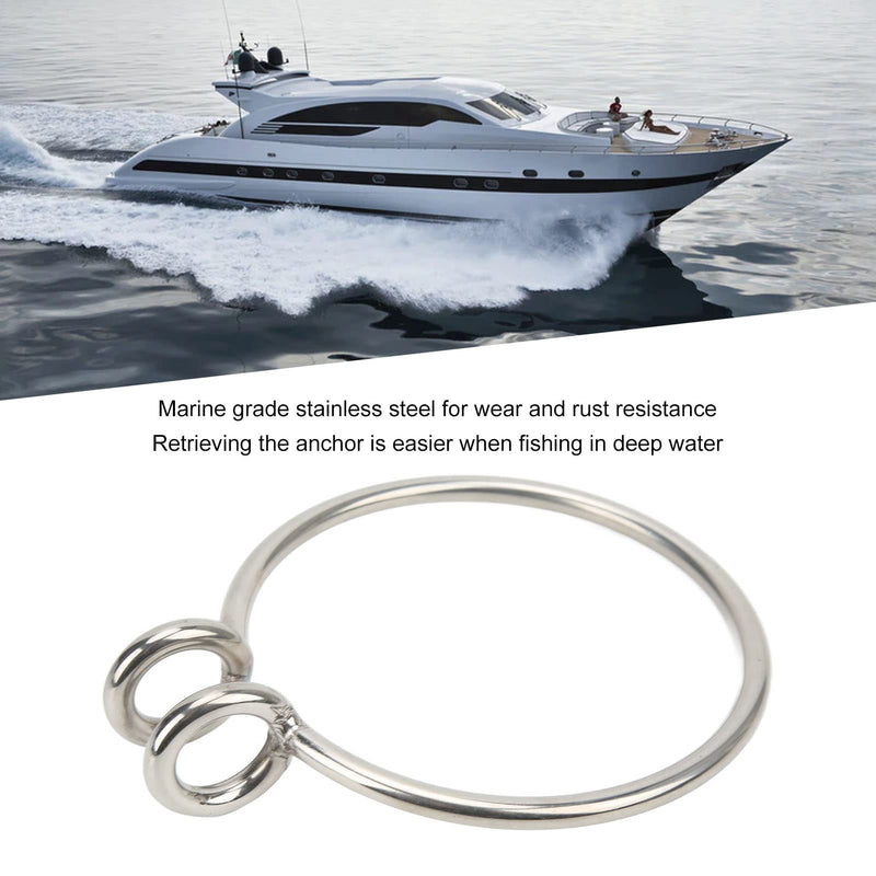 Ymiko Welded Anchor Ball Retrieve Ring 8mm Marine Anchor Retrieval Ring Anchor Retrieving System Stainless Steel Polished for Boat Marine Yacht Anchors Retrieval System Heavy Duty