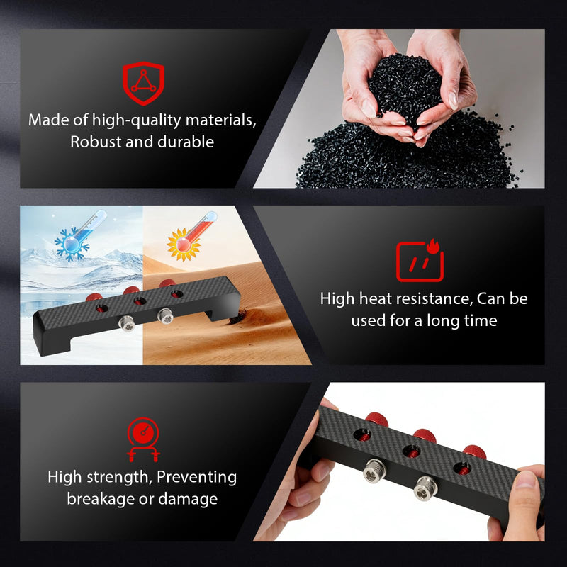 Magnetic Deck Bridge, Up to 4-1/2 in Bores (black)