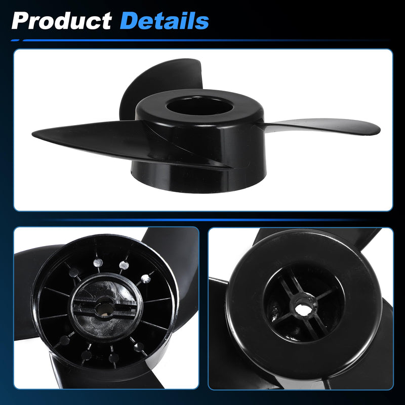 MGA089B 3-Blade Trolling Motor Propeller for MotorGuide 3.5" Motor Diameters, Machete III Outboard Boat Prop for MotorGuide R3 55lb, W55, Xi5 36v, 75 Wireless Trolling Motor