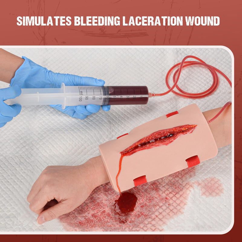 Wearable Wound Packing Trainer, Stop the Bleeding Training Kit, Laceration Wound Trainerfor Wound Dressing Training