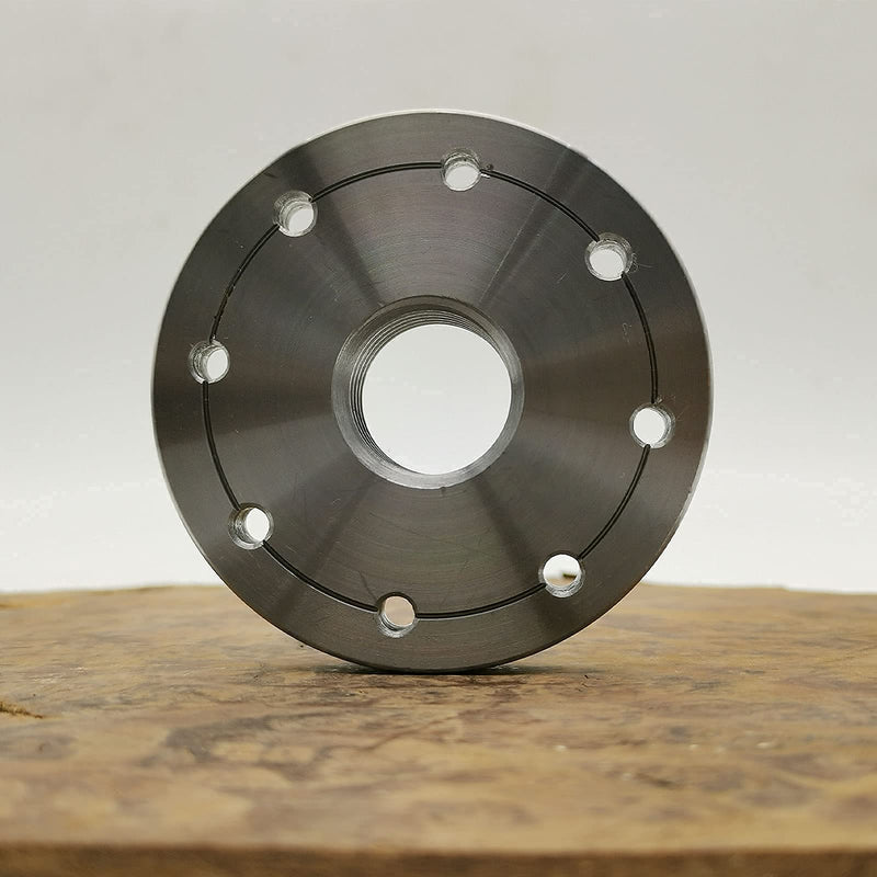 3" Wood Lathe Steel Faceplate Chucks, 1”-8TPI Thread Woodworking Accessories Tools 3 INCH
