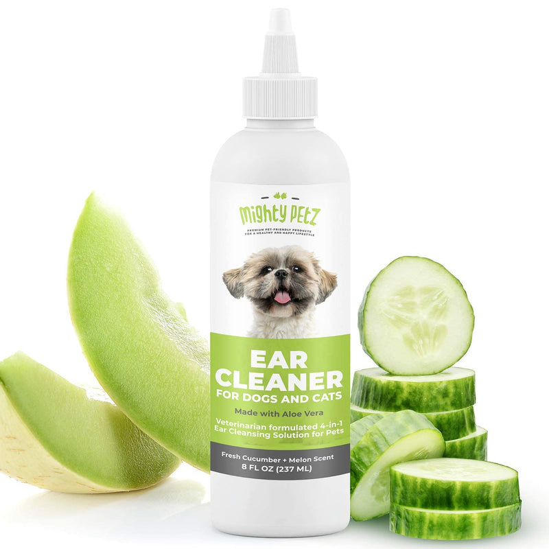 Mighty Petz 2-in-1 Oatmeal Dog Shampoo + Mighty Petz Dog Ear Cleaner Solution + 2-in-1 Dog Breath Freshener Spray & Water Additive Bundle - PawsPlanet Australia