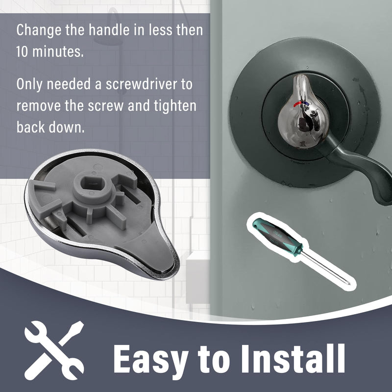 RP28595 Shower Handle Replacement for Delta Faucet Temperature Knob and Cover, Delta Plumbing Replacement Parts