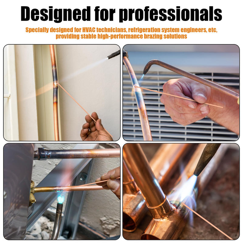 50 Sticks 15% Silver Brazing Rods AWS BCuP-5 15% Silver Solder Phos Copper Brazing Alloys Flat Welding Rods 0.050"x1/8"x10" for HVAC Refrigeration Air Conditioning Cold Storage Equipment (50 Pcs) 50 PCS - Flat Brazing Rods
