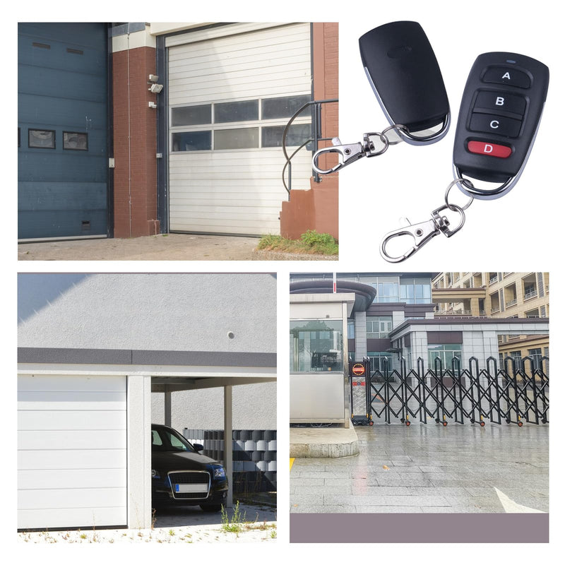 5PCS 433.92MHz Gate Opener Remote, 4 Button Garage Door Opener Remote 433Mhz Electric Gate Garage Door Remote Control Duplicator Fob Opener for Electric Garage Door Car