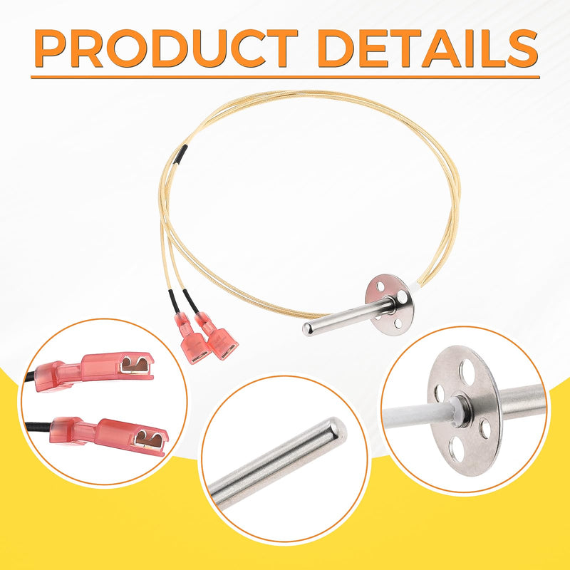 Replacement Temperature Probe Sensor Compatible with Bullseye RT-B380 RT-B380X Wood Pellet Grill