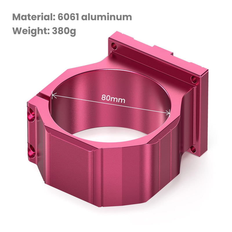 80mm Diameter Aluminum CNC Spindle Holder Spindle Mount Only for NBS-6040, NBX-5040