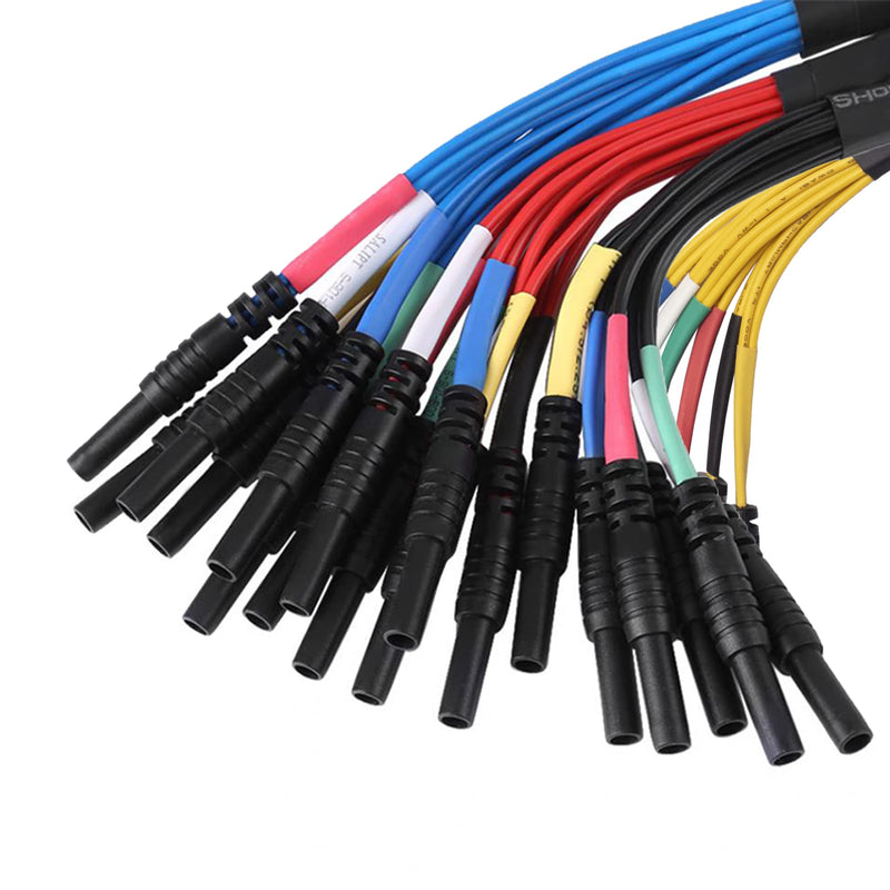 HT306 Set 6-Way Breakout Leads for Engine Diagnosis to Obtain the Signals of Sensor With 4 Connectors Sizes 0.6mm, 1.5mm, 2.3mm, and 2.8mm HT306