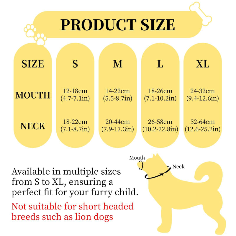 Dog Calming Cap Eye Mask, Nylon Cap Eye Mask for Dog Anxiety Relief, Puppy Pet Calming Dog Mask with Adjustable Neck Strap, for Small Medium Large Dogs Grooming Anti Car Sickness,Shading Black(L)