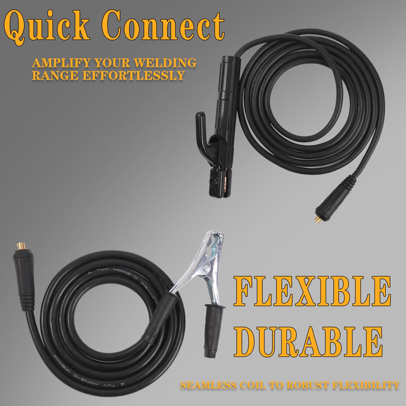 Welding Electrode Holder Lead MMA/ARC Welding Ground Clamp and Welding Cable Stick Electrode Holder Welding Plier Clamp Copper Holding Plier for 300A Welder Machine