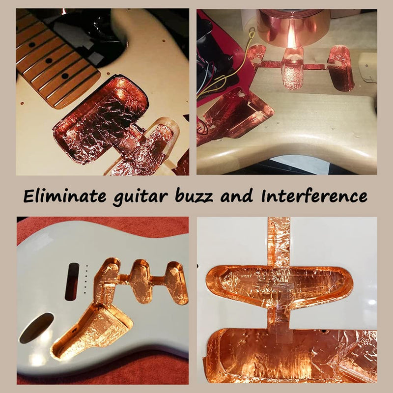 Copper Foil Tape (3inch X 33 FT) with Dual Conductive Adhesive Copper Tape for Guitar, Electrical Repairs, Arts & Crafts, Stained Glass, Paper Circuits, Soldering, Grounding, Home Decor 3inch X 33 FT