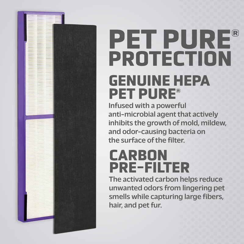 Germ Guardian FLT5250PT True HEPA Genuine Air Purifier Replacement Filter C, with Pet Pure Treatment for GermGuardian AC5250PT, AC5000E, AC5300B, AC5350W, AC5350B, CDAP5500, and More