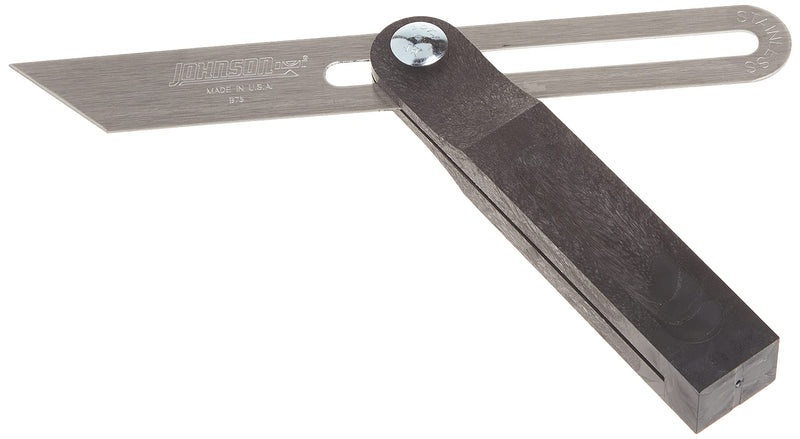 Johnson Level & Tool B75 T-Bevel – Structo-Cast Handle, 9", Silver, 1 T-Bevel