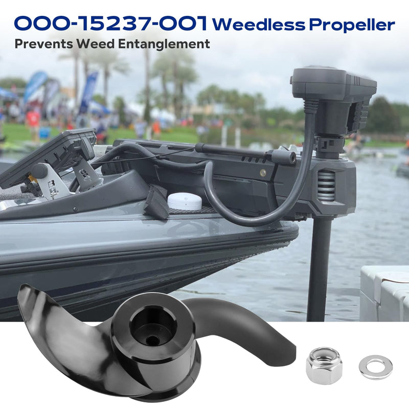 PalpitateC 000-15237-001 Weedless Propeller Compatible with Lowrance Ghost Trolling Motor, Replacement Ghost Trolling Motor with Prop, Black