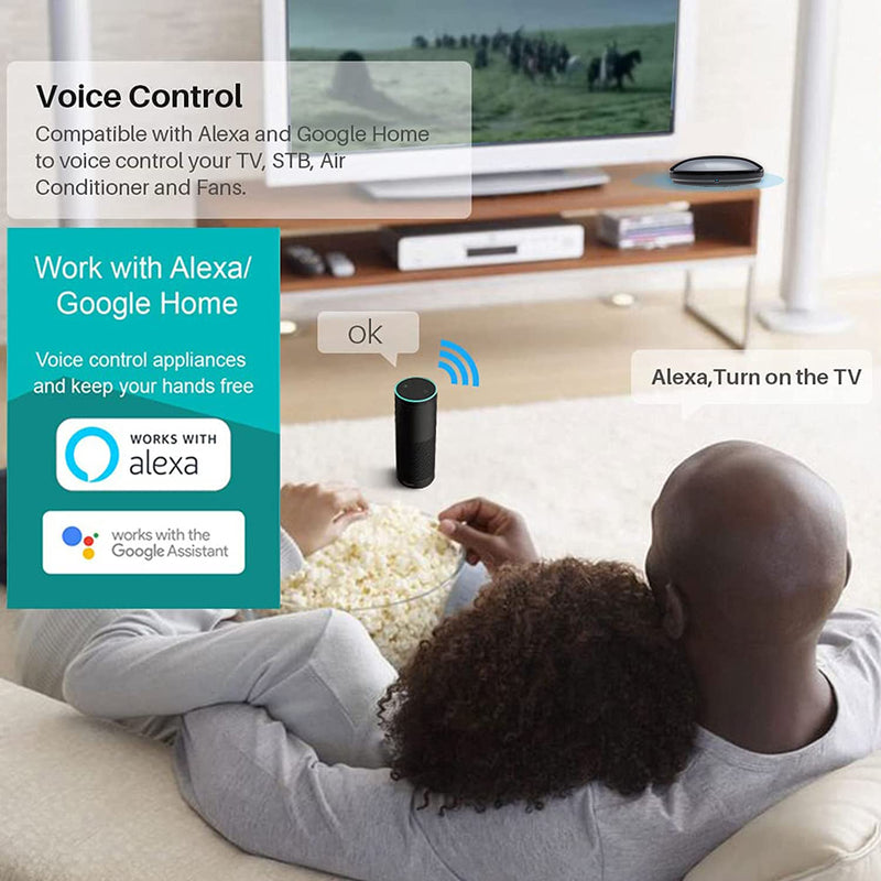 Smart IR Remote Control,All in One IR Blaster Control, Universal WiFi Infrared Remote Control for TV DVD Air Conditioner STB etc,Compatible with Alexa, Google Assistant 1 pack R4（ir）