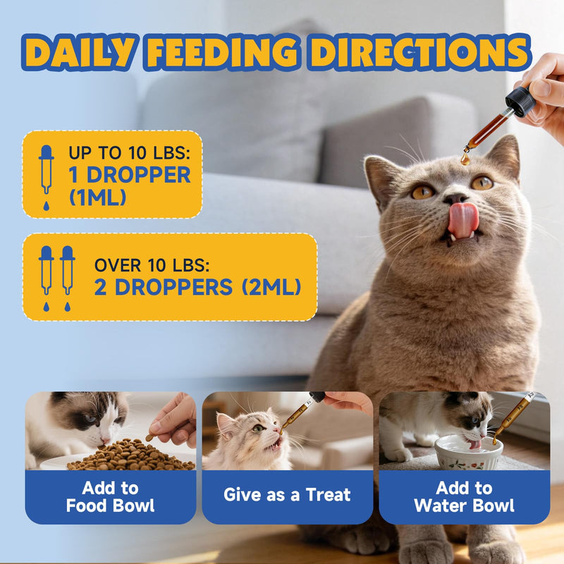 Hairball Relief for Cats & Lysine Drops for Cats