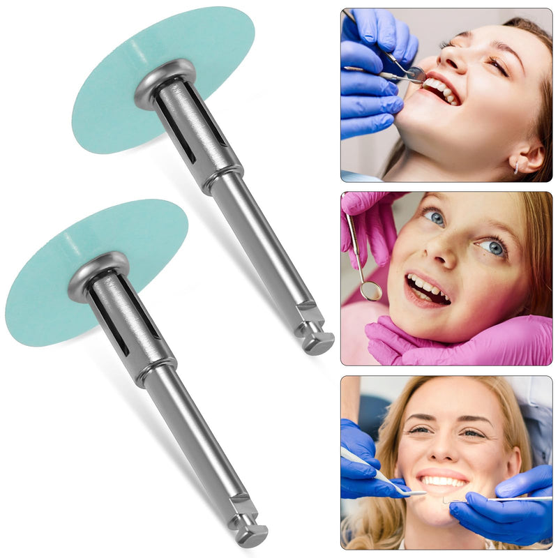 Healifty 80pcs Supplies Polishing Discs Assorted Kit Tool DentalPolisher Material Tools Polish With Stem Mandrel Accessories 80Pcs/2 Boxes