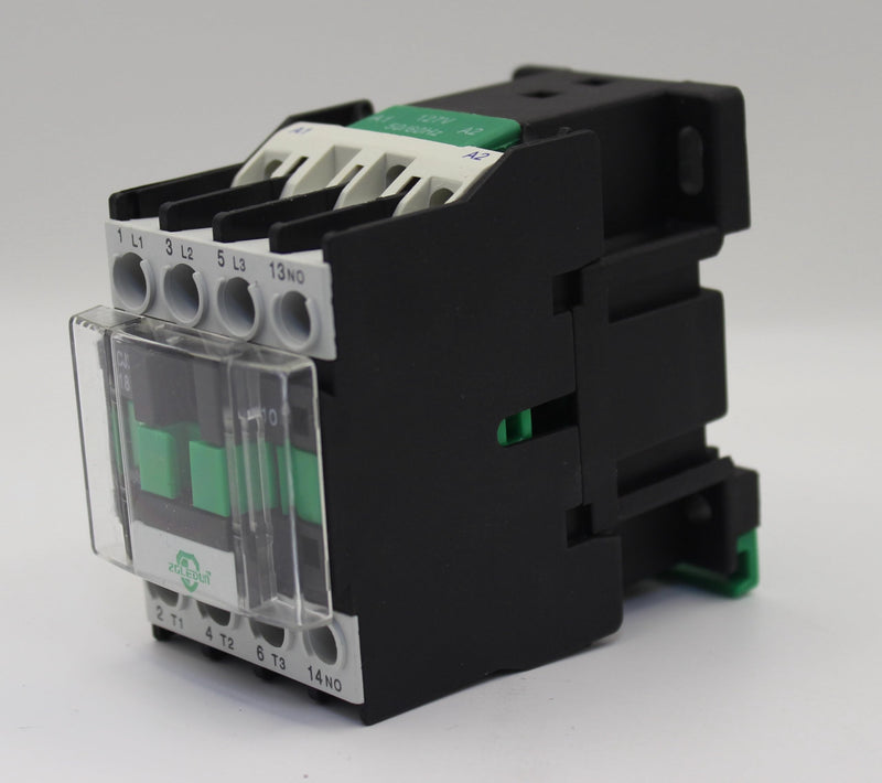AC Contactor, CJX2-18A*110~127V AC, Screw Clamp Terminals, DIN Rail Installation, 3 Pole+Auxiliary 1NO, Motor Control 127V 18A