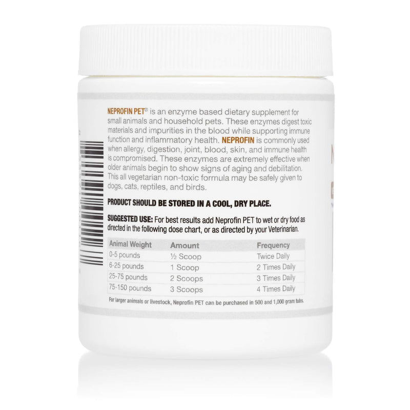 Arthur Andrew Medical, Neprofin PET, Veterinary Enzyme Formula, Household Pet Support for Pain-Free Living, Vegan, Non-GMO, 50g Tub - PawsPlanet Australia