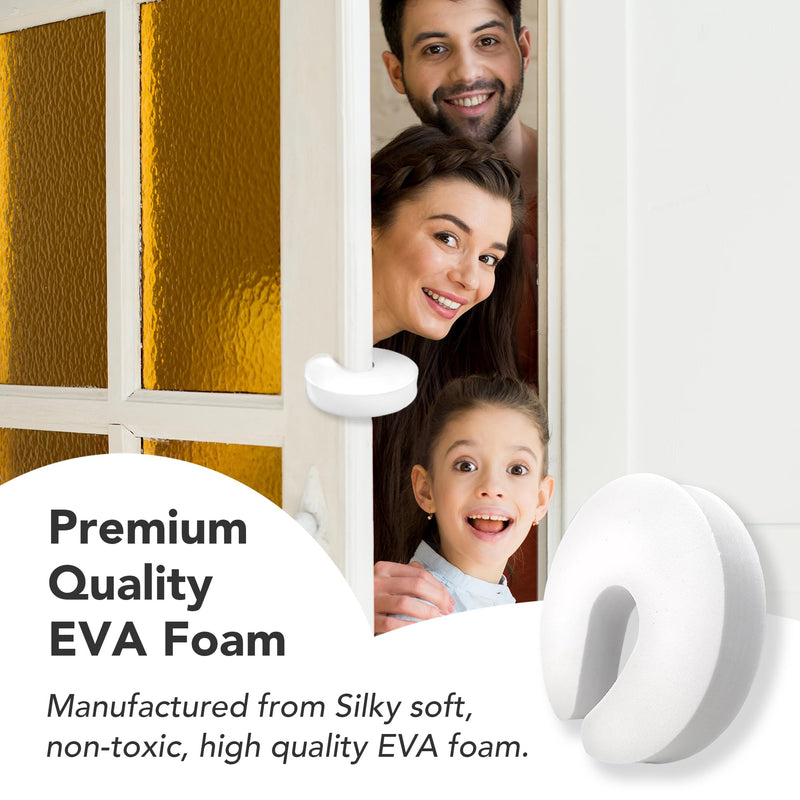 6 Pack Door Pinch Guard with Thickened EVA for Stronger Protection, Baby Proof Door Stopper, Baby Safety Finger Pinch Guard, Soft and Non-Toxic