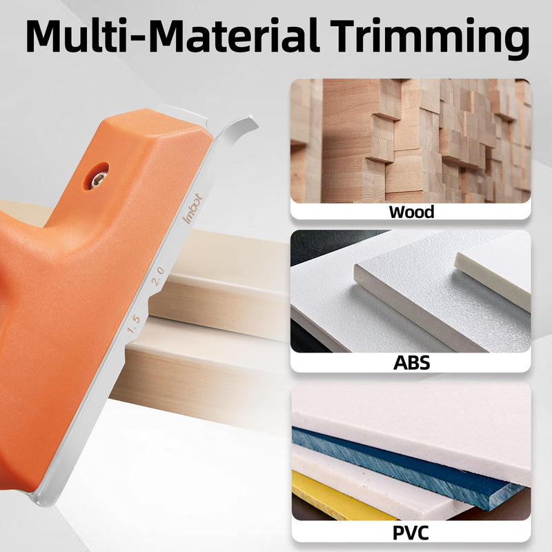 Imbot Edge Banding Trimmer，With Stainless Steel Blade For Deburring, Edge Planing, Correcting Wood Edges, Woodworking, Veneer, Edgebanding Trimming Tool, Gift For Dad
