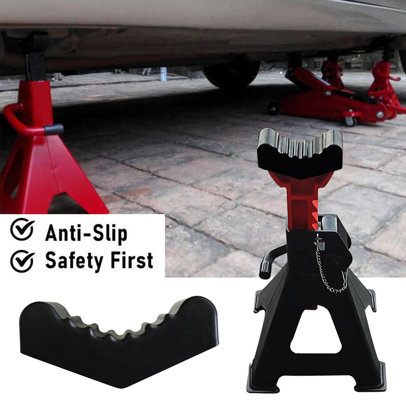 6Ton Car Jack Stand Rubber Pad Slotted Lift Floor Adapter Repair Tool Frame Rail Pinch Weld Lifting Universal Repair Tools Safety Grip Pads 6 Ton