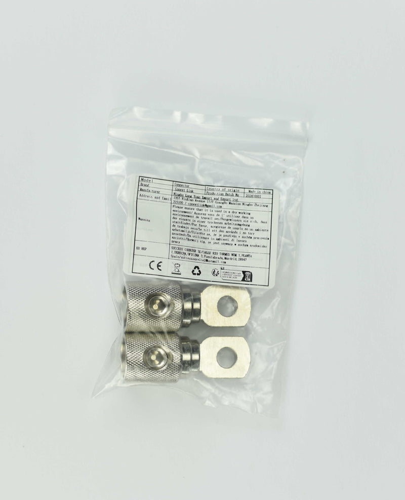 Conext Link RT0N-2 Set Screw Ring Terminal 2 Pack (1/0 Gauge, Nickel) （16605） 1/0 Gauge