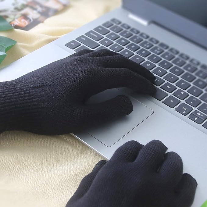 Dream Things Men's Sleeping Gloves, Moisturizing, Prevents Rashes, Hand Care, Smartphone Compatible, 100% Pure Cotton, Gentle on the Skin, Hand Eczema, Cracks, Atopic, Virus Prevention, Sleeping, For Nights, Men's Spring and Summer - NewNest Australia